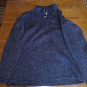 Red head very nice style men's heavy pullover sweater charcoal Grey size large